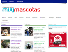 Tablet Screenshot of muymascotas.com